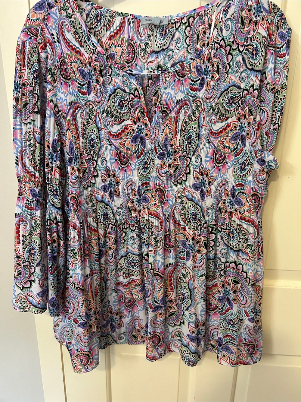 Colorful Paisley Print Skirt - Multicolor